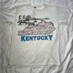 White Kentucky Graphic T-Shirt